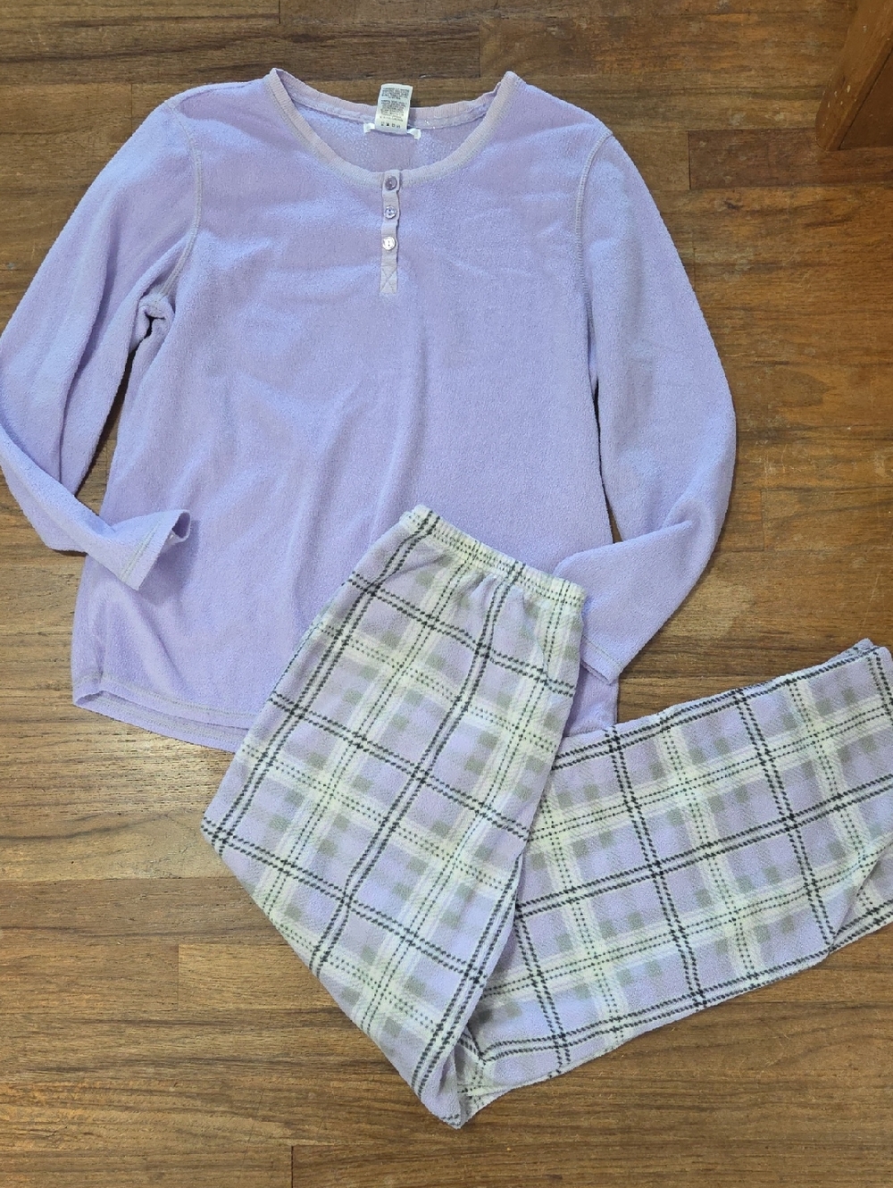 Pink K Fleece Pajama Set